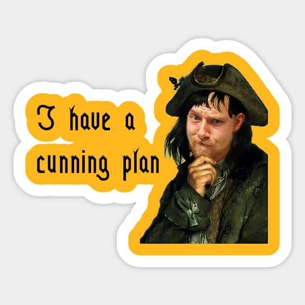 Cunning Plan Sticker by birdboy272